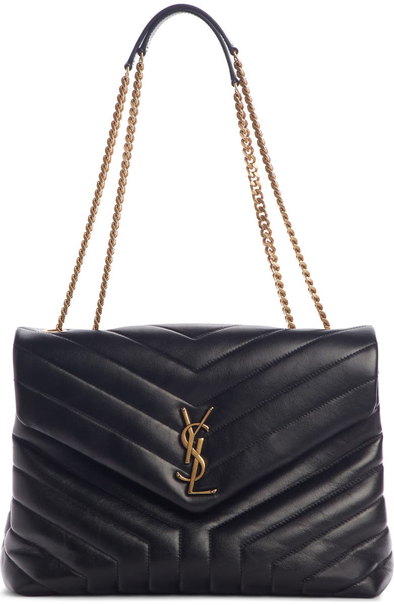 Saint Laurent Medium Loulou Matelassé Leather Shoulder Bag, Main, color,