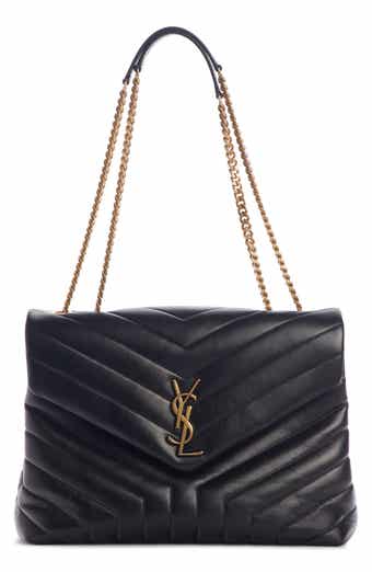 Saint Laurent Women s Medium Loulou Matelasse Leather Shoulder Bag Black