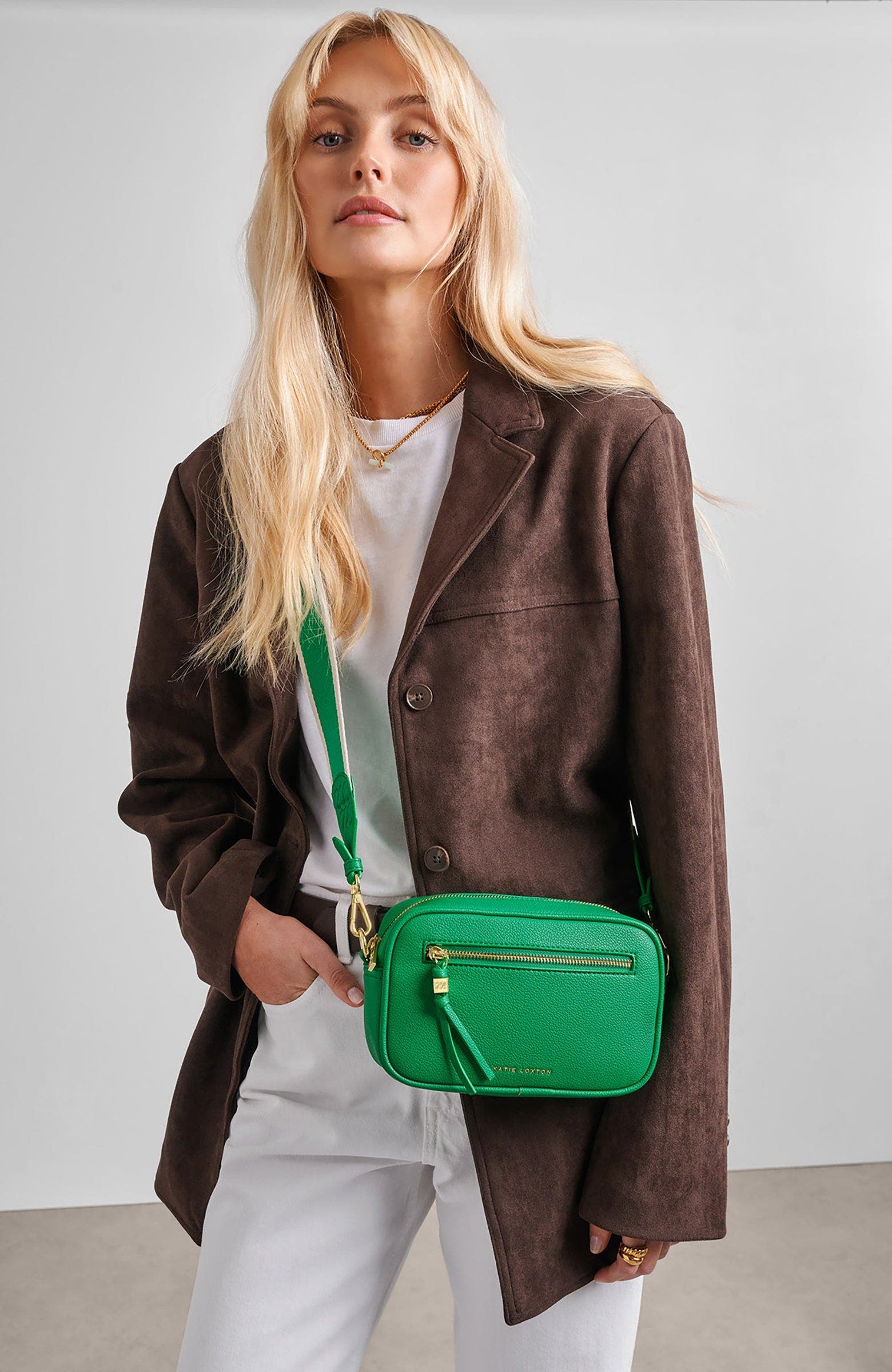 Lottie Crossbody Bag, Alternate, color, Bright Green