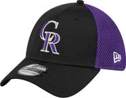 New Era Men's New Era Black Colorado Rockies Neo 39THIRTY Flex Hat
