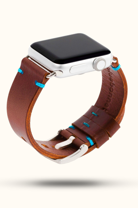 The Maverick Italian Leather Apple Watch Band