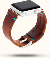 Bluebonnet The Maverick Italian Leather Apple Watch Band