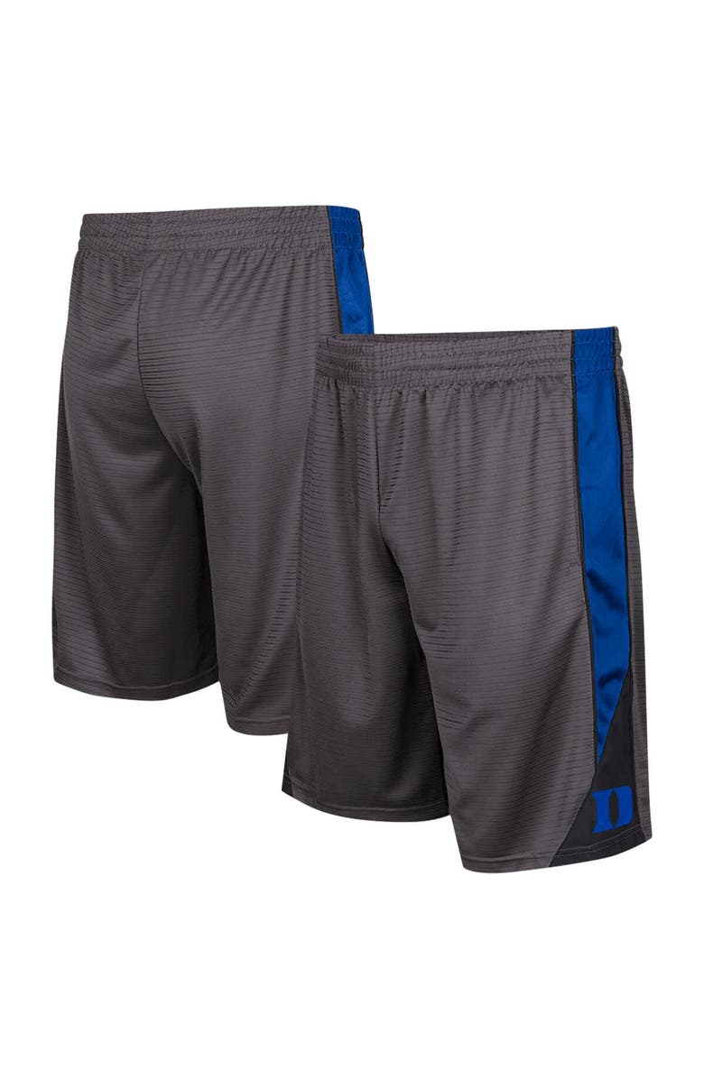 COLOSSEUM Men's Colosseum Charcoal Duke Blue Devils Turnover Shorts, Alternate, color, Charcoal