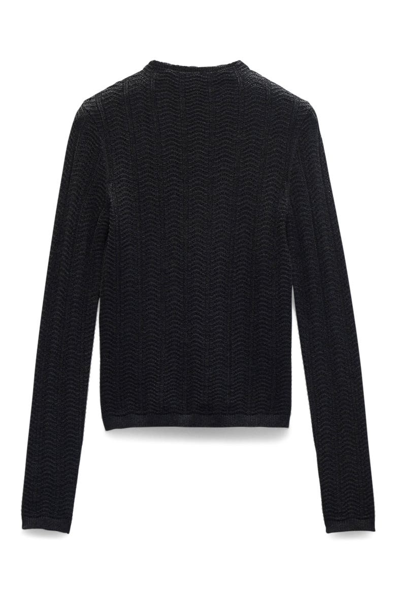Francesca Merino Wool Crop Sweater, Alternate, color, CHARCOAL