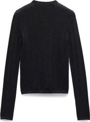 rag & bone Francesca Merino Wool Crop Sweater