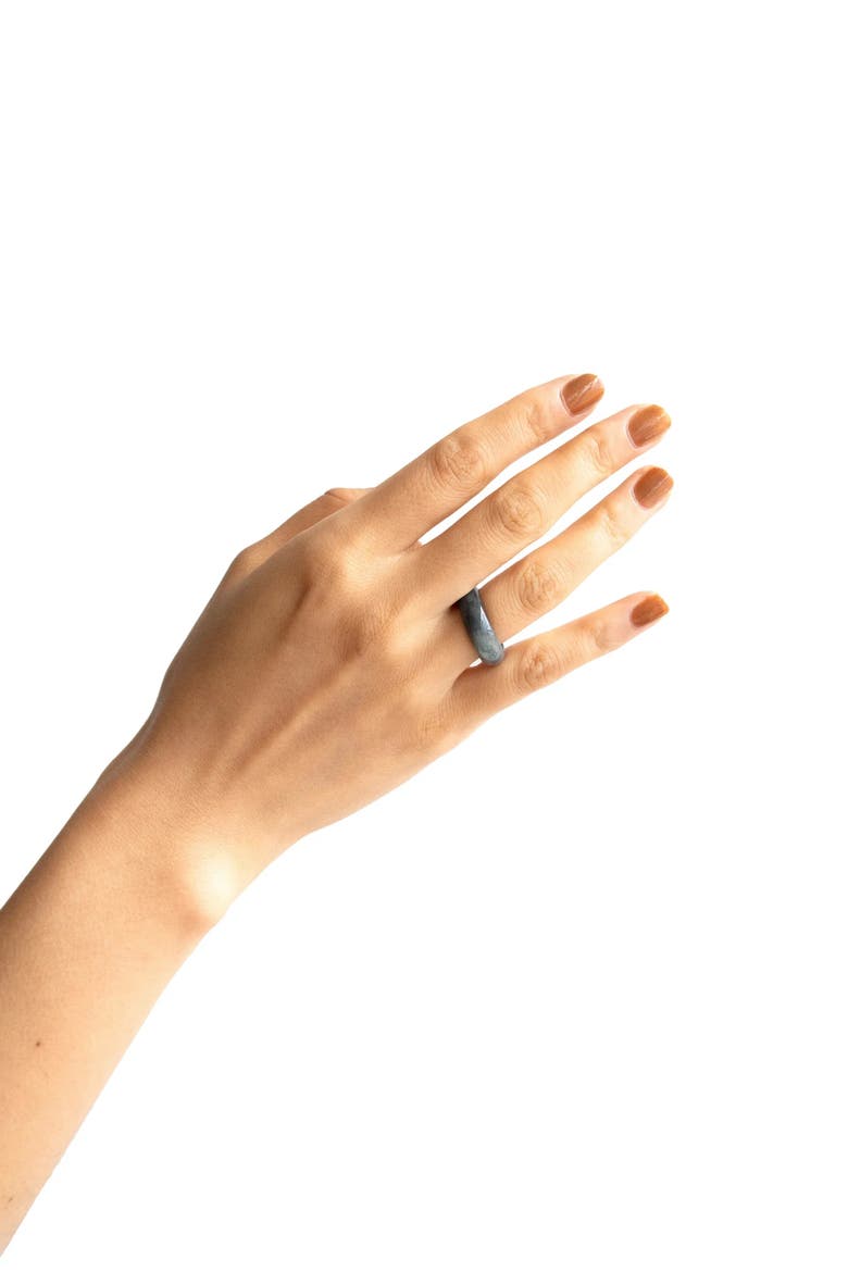 Sesame Grey Jade Ring, Alternate, color, Grey