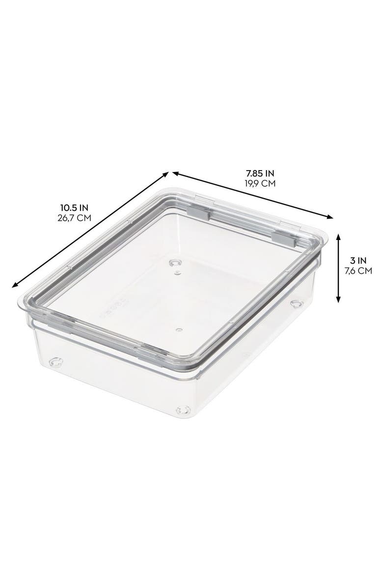 iDesign Large Food Storage Bin with Airtight Lid - Set of 2 - Clear, Alternate, color, 
