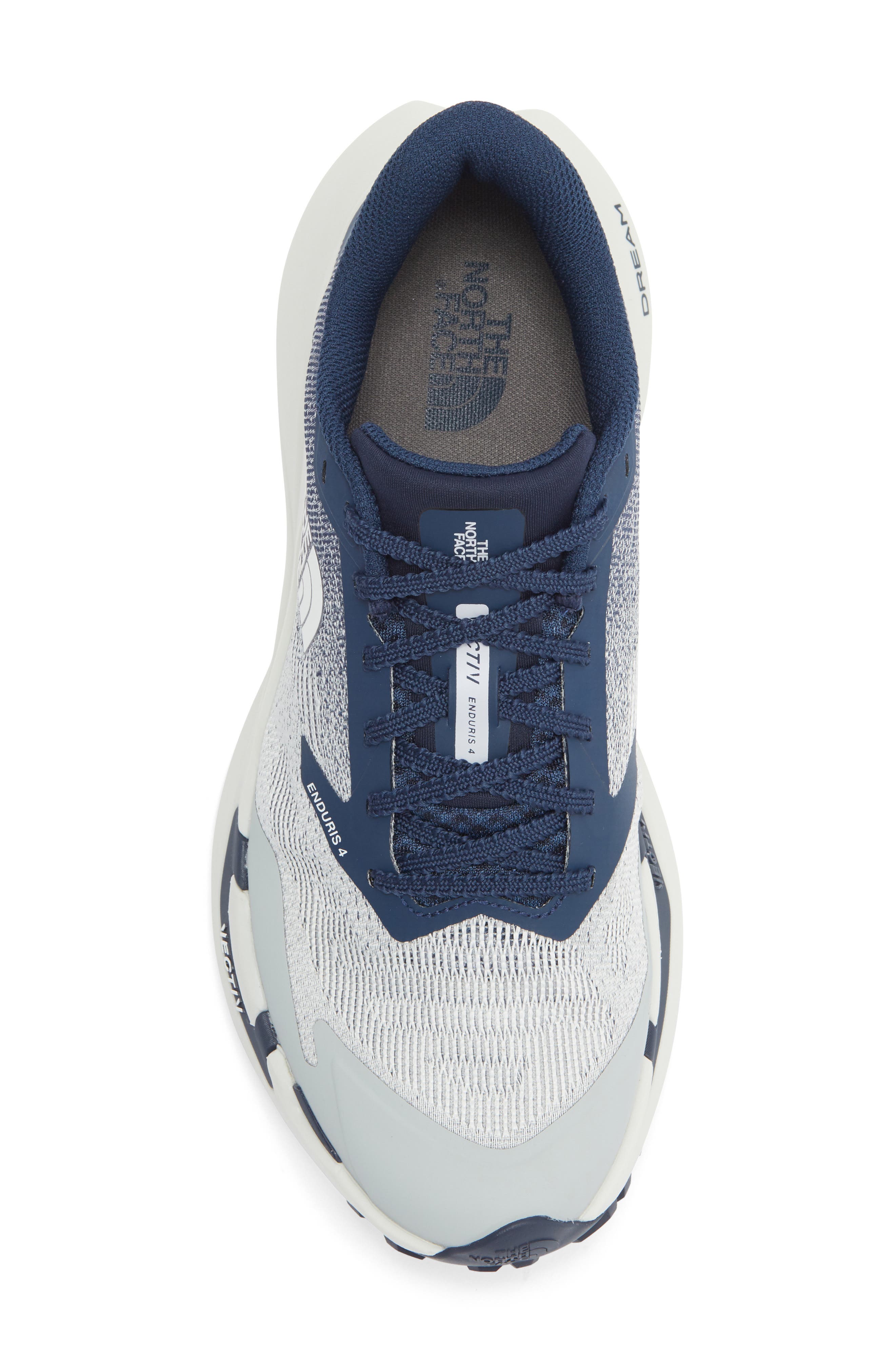 The North Face VECTIV<sup>™</sup> Enduris 4 Trail Running Shoe, Alternate, color, Glacier Gray/ Summit Navy