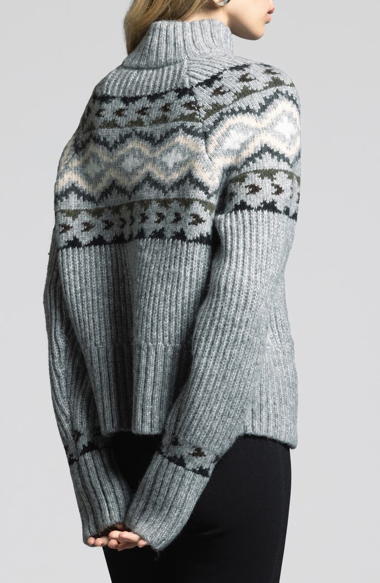 WEEKEND LOS ANGELES Spencer Fair Isle Mock Neck Sweater, Alternate, color, 