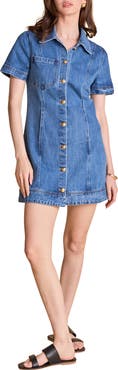 English Factory Denim Mini Shirtdress