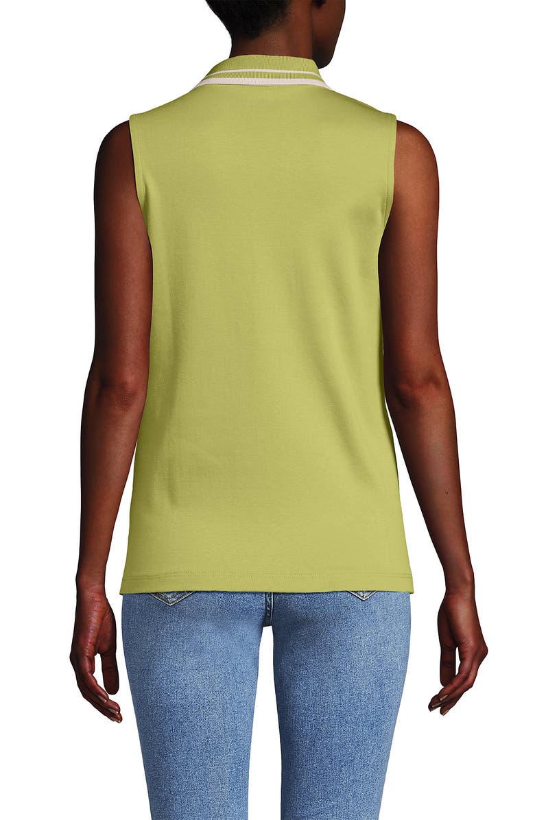 Lands' End Supima Cotton Polo, Alternate, color, Bright Pistachio/Ivory