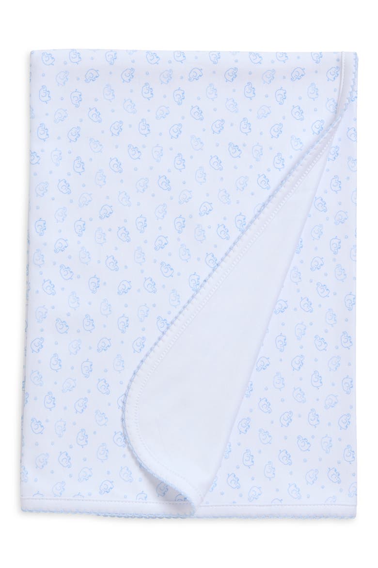 Ele-Fun Pima Cotton Blanket, Main, color, LIGHT BLUE