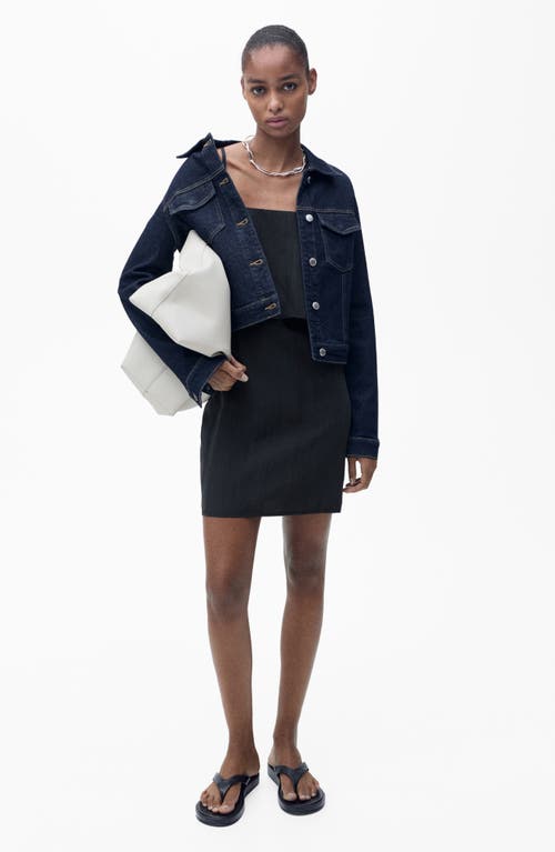 Mango Ruffle Knit Minidress