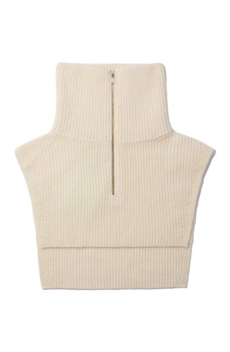maje Cashmere/wool zip-up neck warmer, Main, color, 