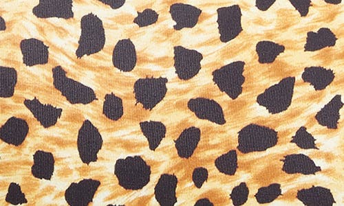 Versace Cheetah Print Cutout One-shoulder One-piece Swimsuit In Multi