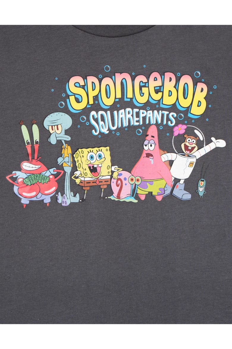SpongeBob SquarePants 3-Pack Short Sleeve T-Shirts, Alternate, color, Red Yellow Dark Grey