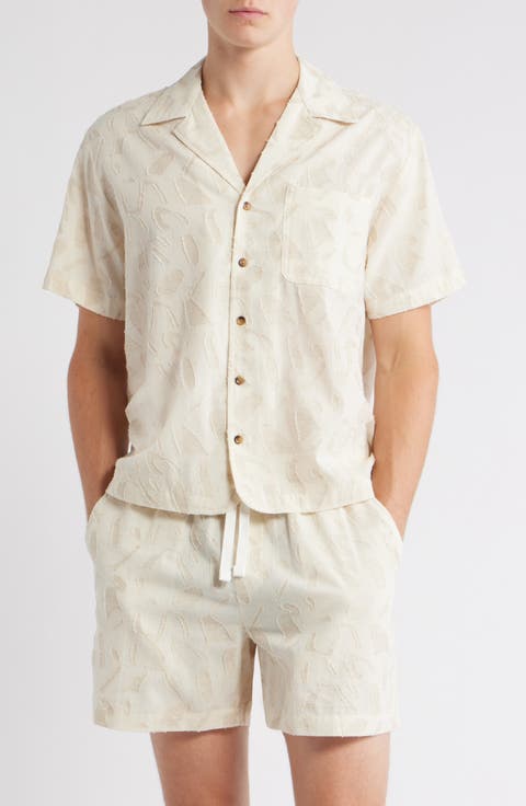 Fin Tonal Pattern Camp Shirt