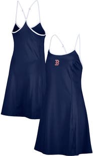 LUSSO Women's Lusso Navy Boston Red Sox Nakita Strappy Scoop Neck Dress