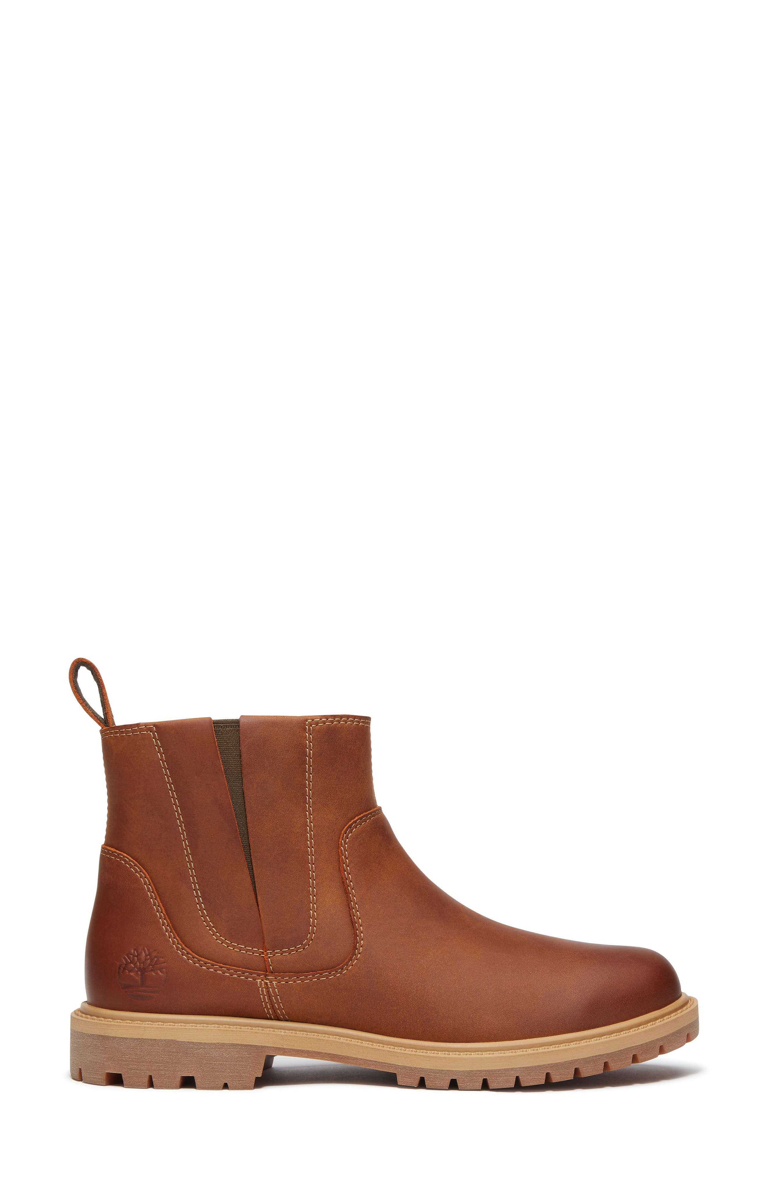 Premium Mid Chelsea Boot, Alternate, color, LIGHT BROWN FULL GRAIN