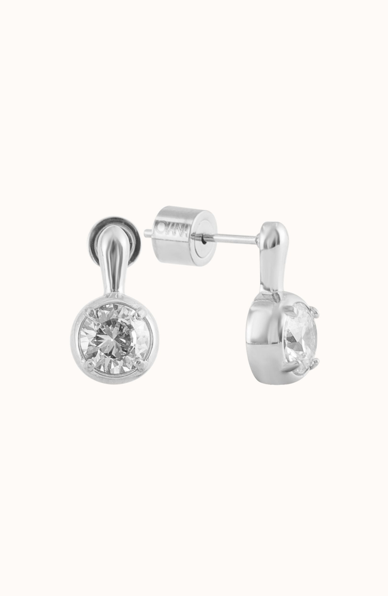Joiana Jewelry The Clement Earrings, Main, color, Crystal / White Silver