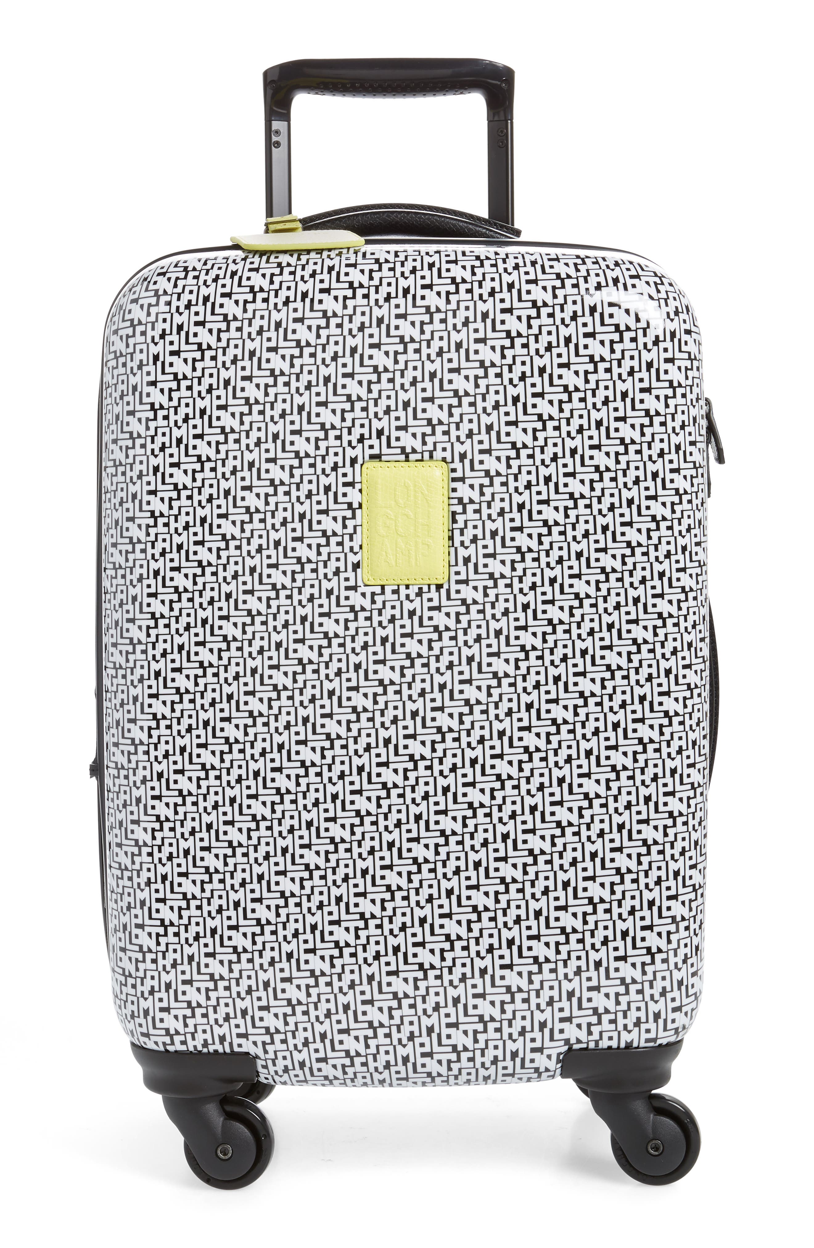 Longchamp Cuir LGP 18-Inch Rolling Spinner Carry-On, Main, color, 