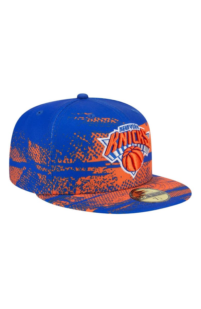 New Era Men's New Era Blue New York Knicks Tip-Off 59FIFTY Fitted Hat, Alternate, color, 