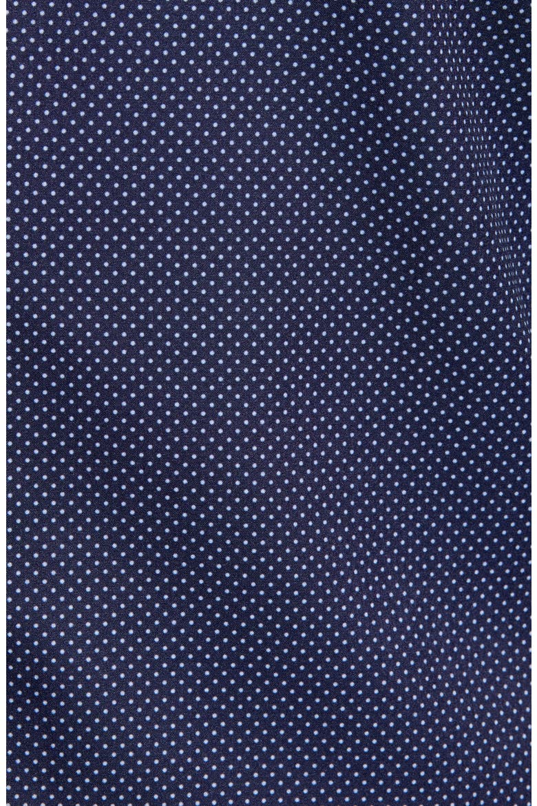 Slim Fit Performance Stretch Dot Dress Shirt, Alternate, color, NAVY