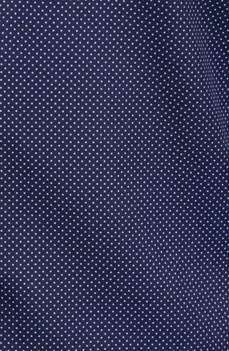 W.R.K Slim Fit Performance Stretch Dot Dress Shirt, Alternate, color, Navy