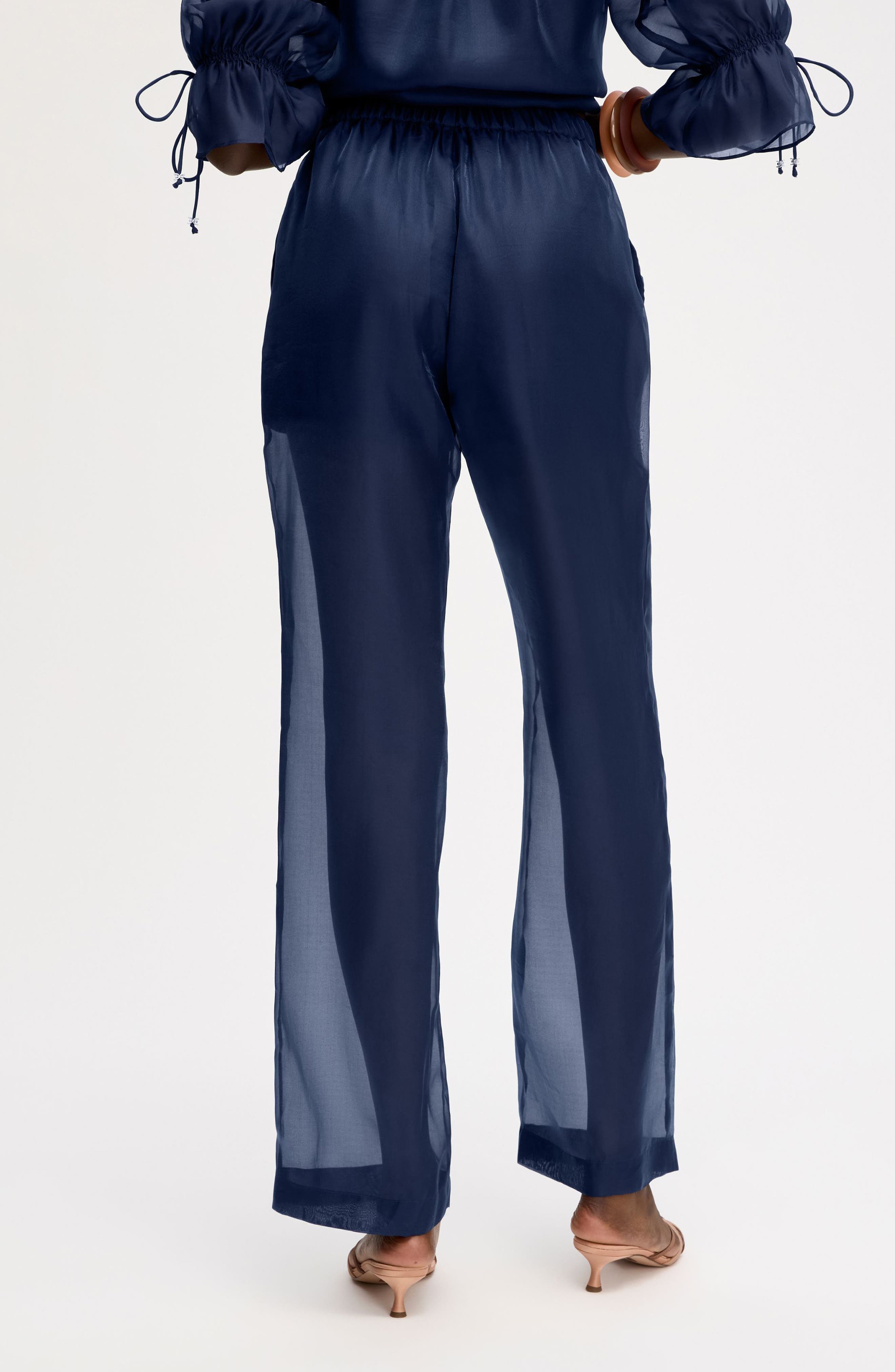 Sheer Drawstring Pants - image 4