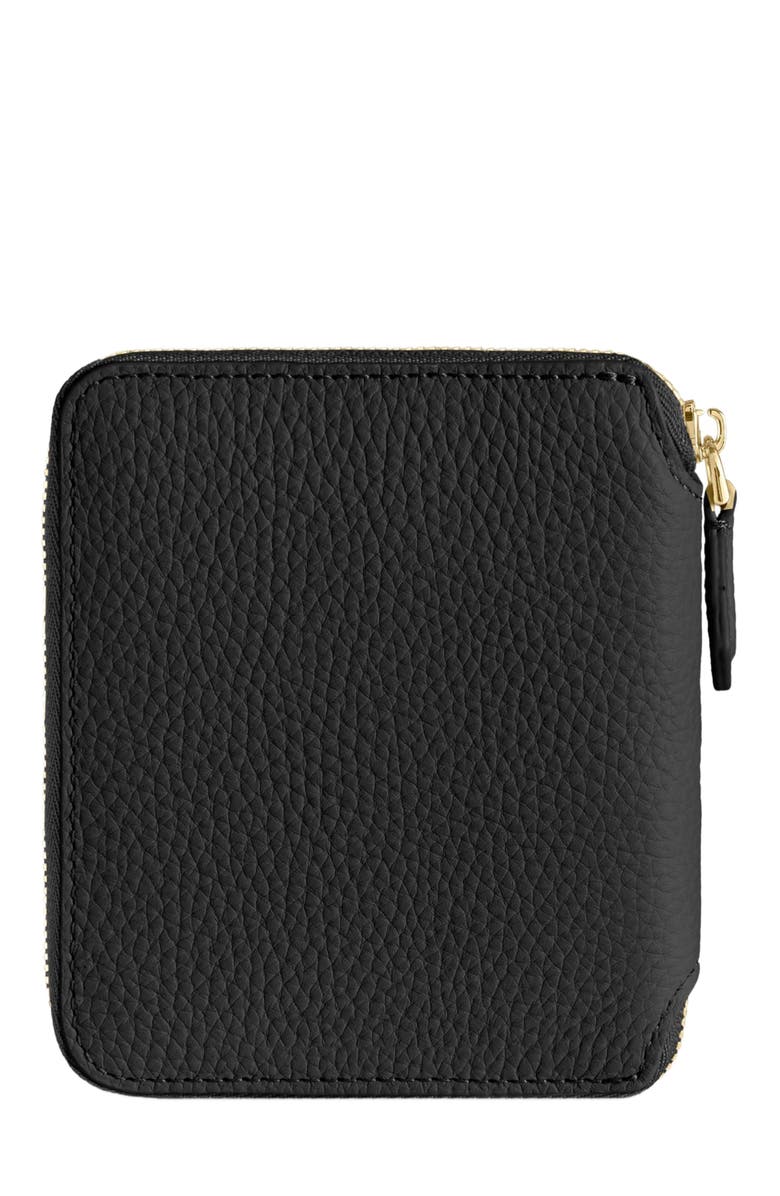 MAISON de SABRÉ Small Leather Zip Around Wallet, Alternate, color, Pomegranate Caviar