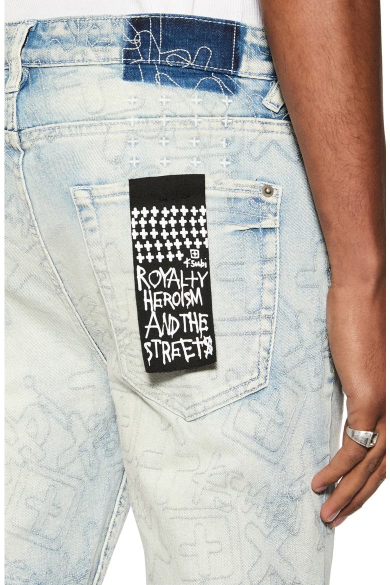 Van Winkle Stencil Legacy Ripped Skinny Jeans, Alternate, color, DENIM