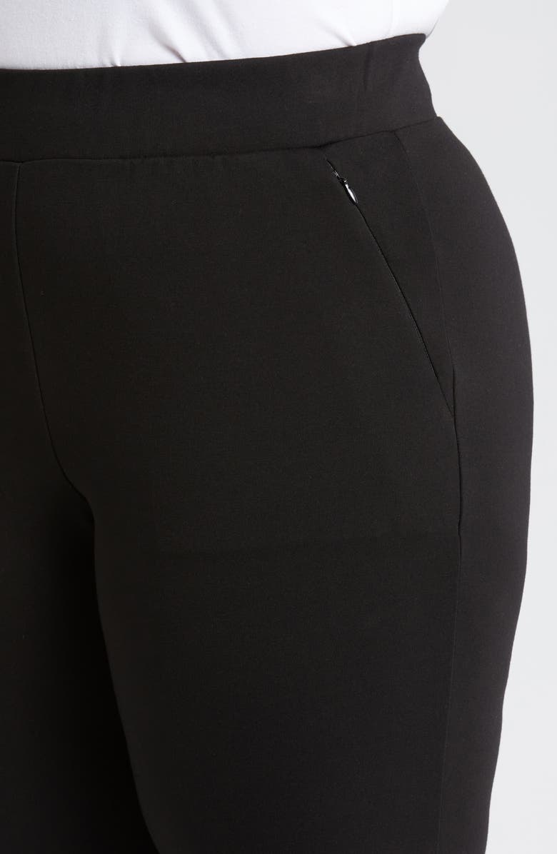 Universal Standard Smart Elastic Waist Ponte Pants, Alternate, color, Black