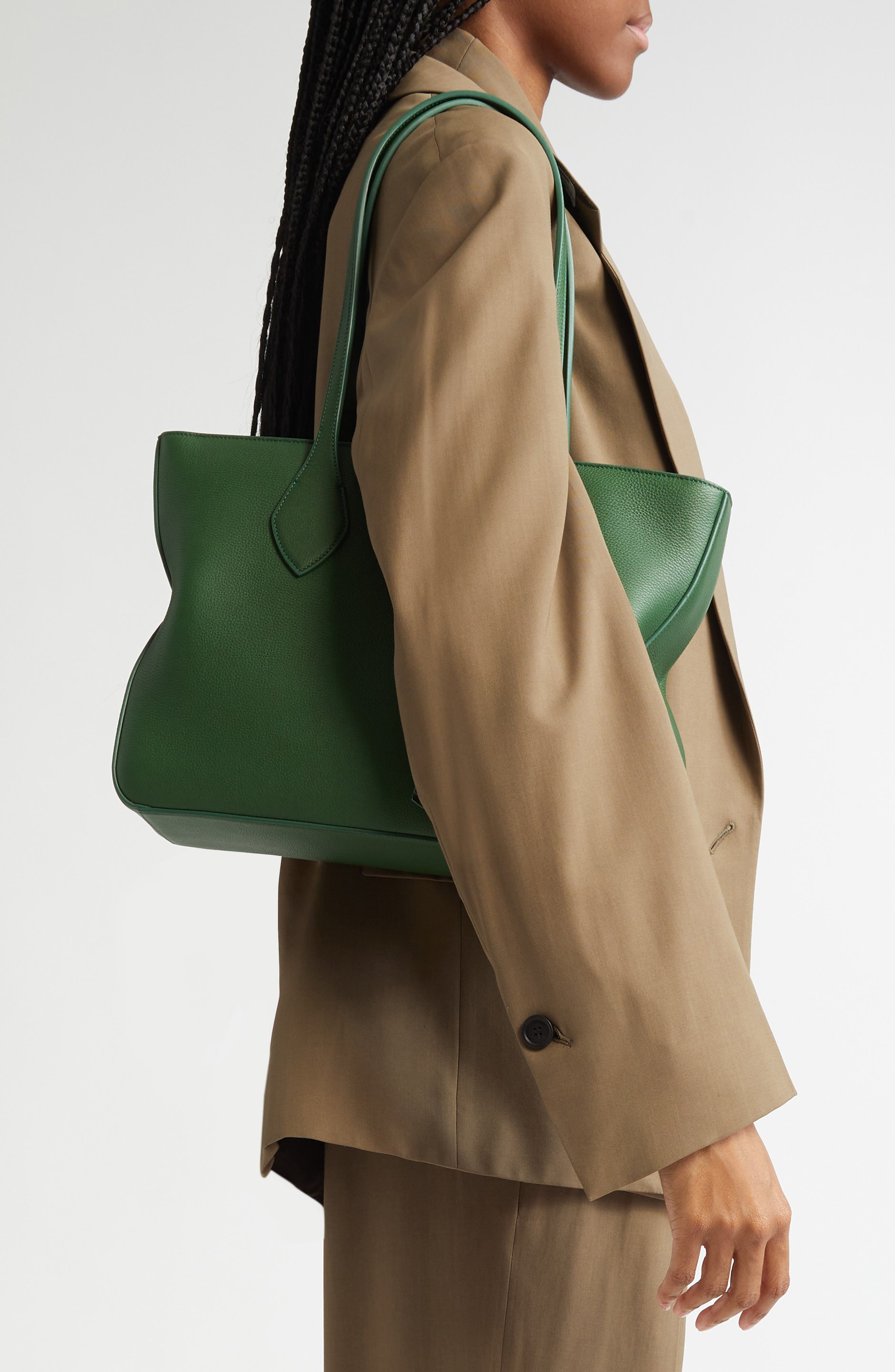 FERRAGAMO Small Star Leather Tote Bag, Alternate, color, 