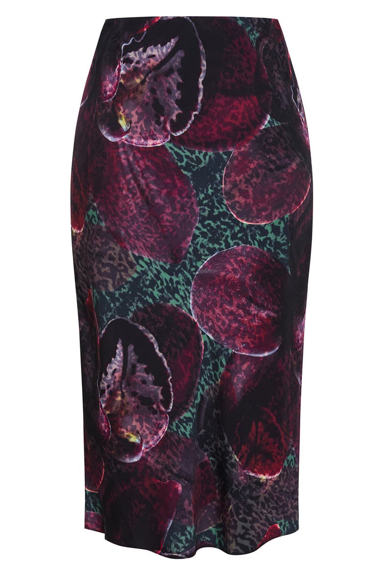Sienna Midi Skirt, Alternate, color, BLACK ORCHID
