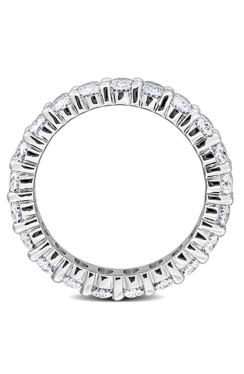 Julianna B. 4 1/5ct D.E.W. Moissanite Oval Eternity Ring, Alternate, color, Sterling Silver