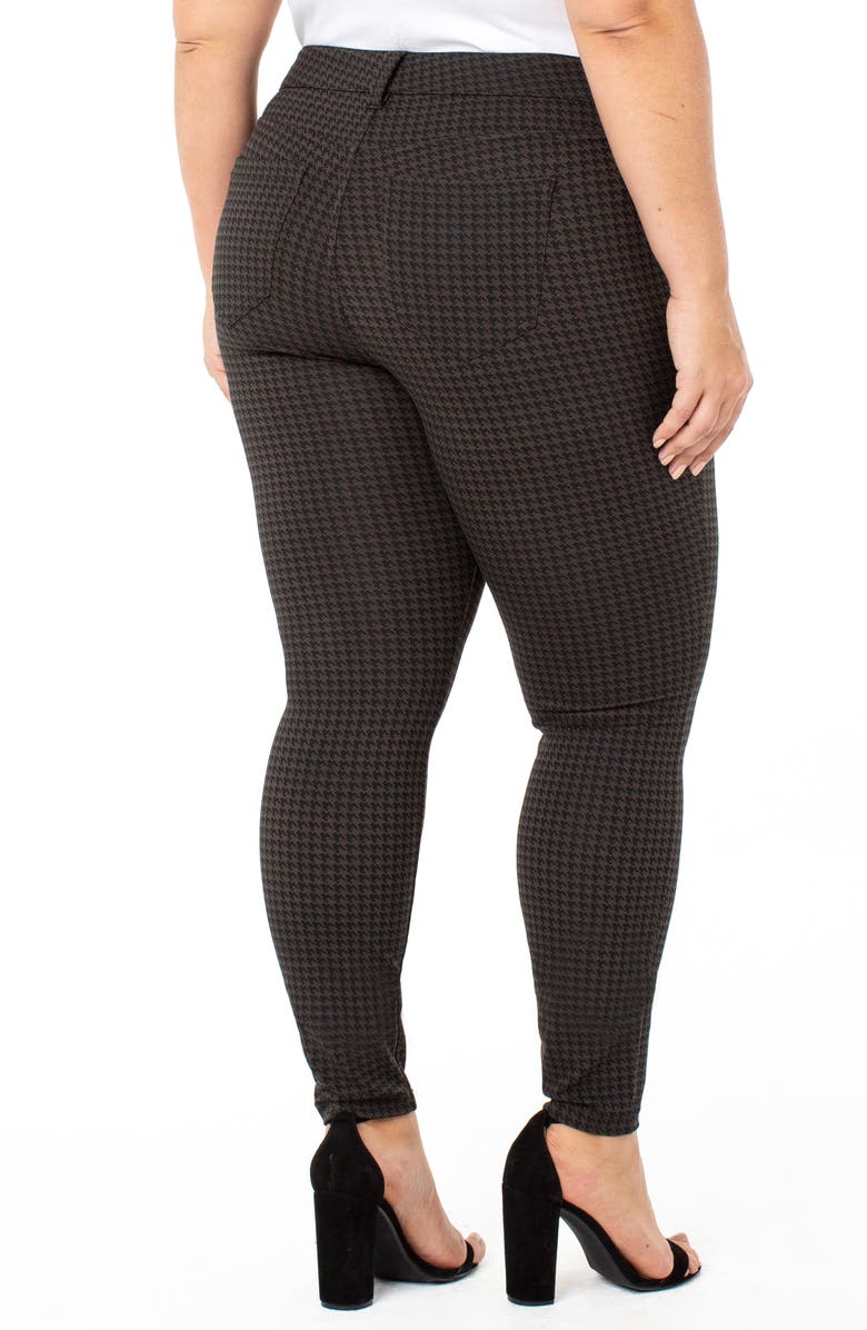 Liverpool Madonna Houndstooth Check Skinny Pants, Alternate, color,