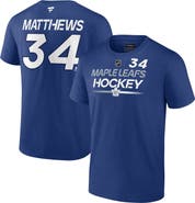 FANATICS Men's Fanatics Branded Auston Matthews Blue Toronto Maple Leafs Authentic Pro Prime Name & Number T-Shirt