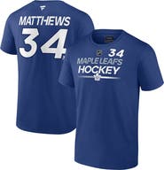 FANATICS Men's Fanatics Branded Auston Matthews Blue Toronto Maple Leafs Authentic Pro Prime Name & Number T-Shirt