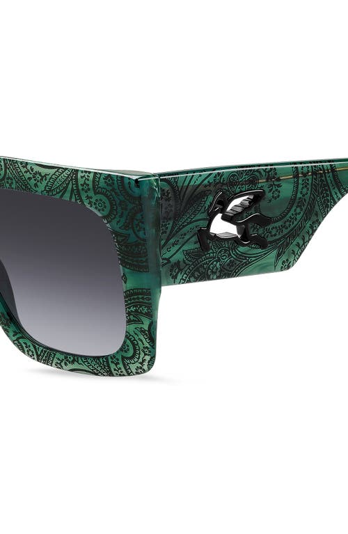 Etro 53mm Gradient Square Sunglasses