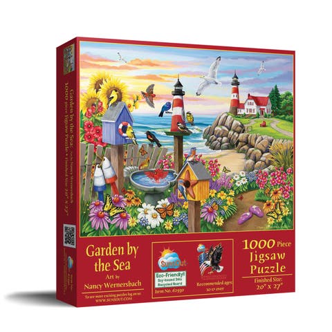 Garden by the Sea 1000 piece Jigsaw Puzzle for Adults