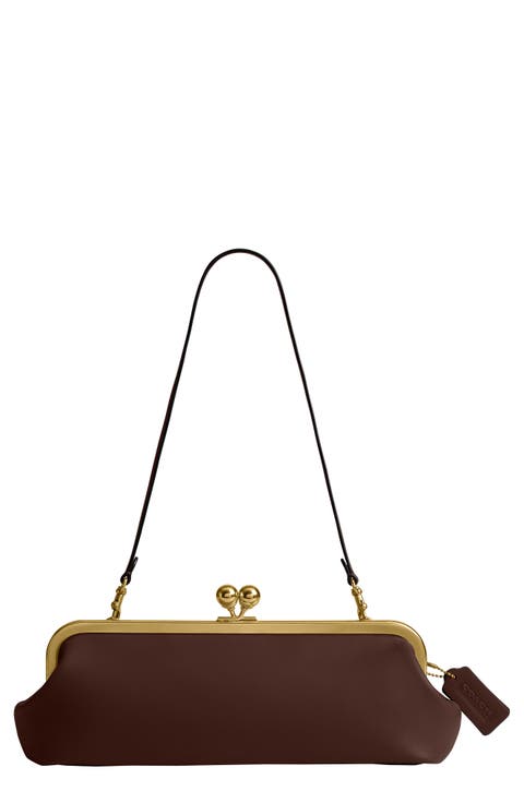 Kisslock Frame Bag 30 Leather Clutch