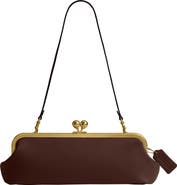 COACH Kisslock Frame Bag 30 Leather Clutch