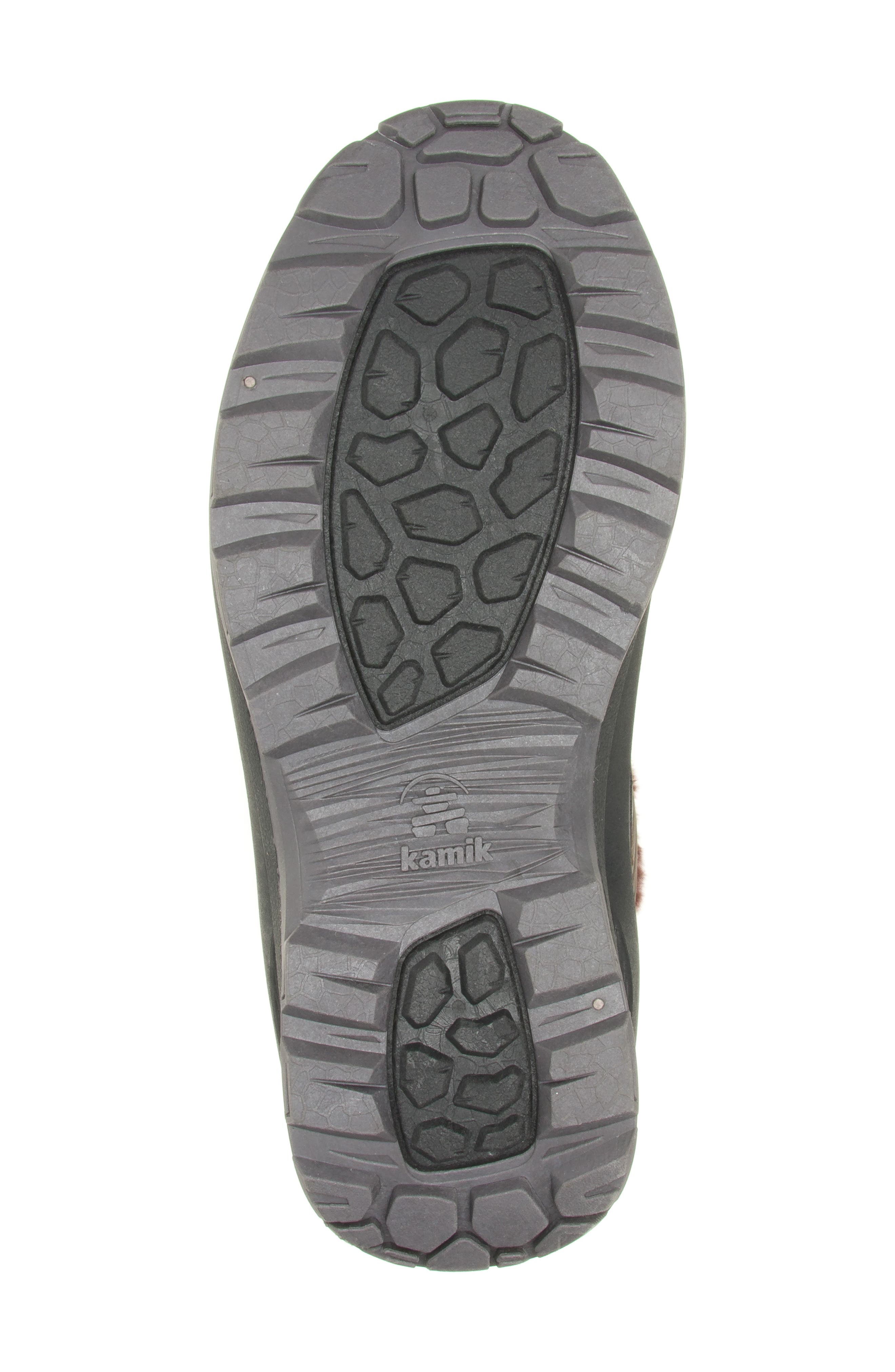 Kamik Iceland Faux Shearling Lined Waterproof Snow Boot, Alternate, color, Java