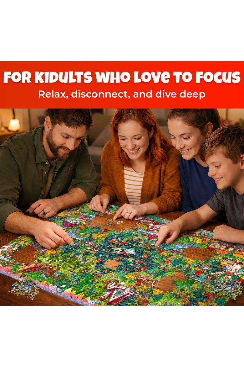 1000 Piece Fairy Tale Jigsaw Puzzle for Adults, Alternate, color, Lrrh