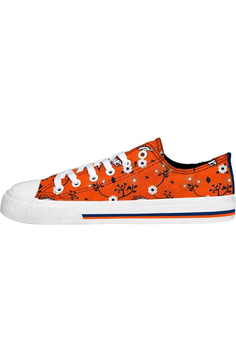 FOCO Women's FOCO Orange Denver Broncos Flower Canvas Allover Shoes, Main, color,