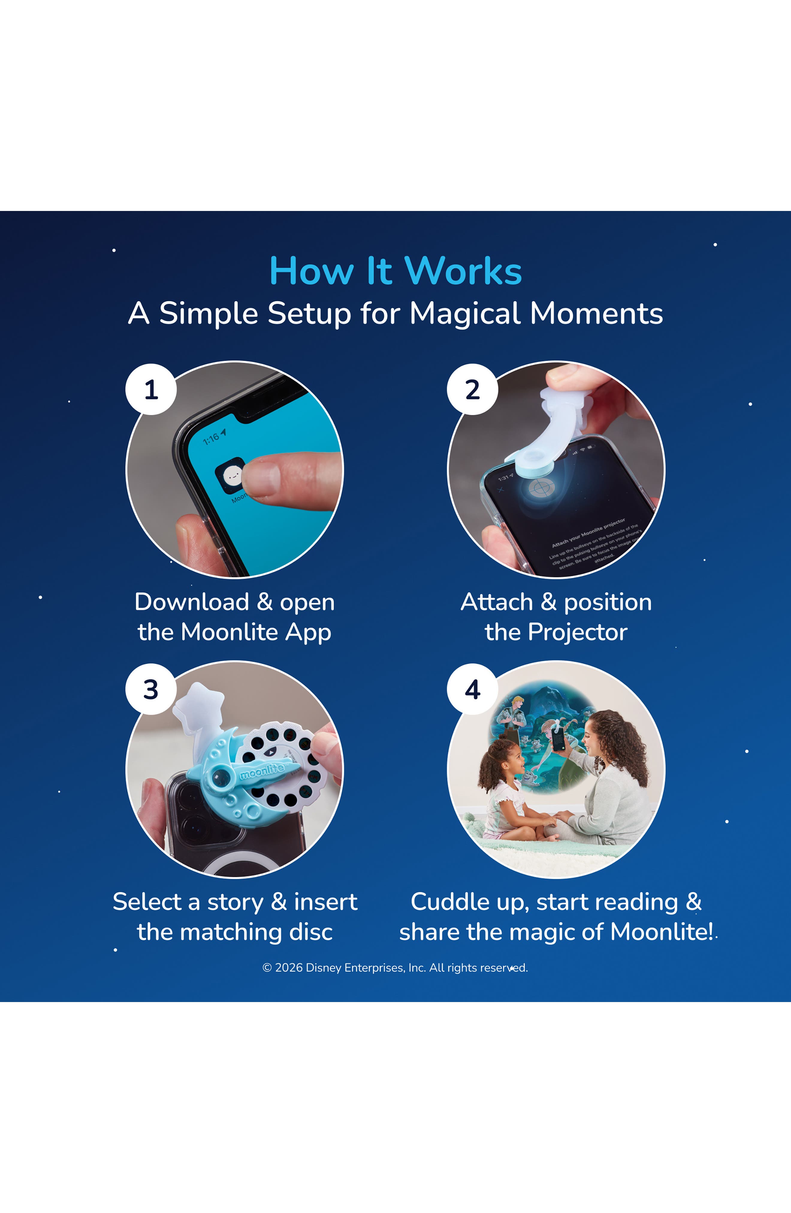 MOONLITE STORYTIME Moonlite Disney Frozen 4-Story Projector Set | Nordstrom