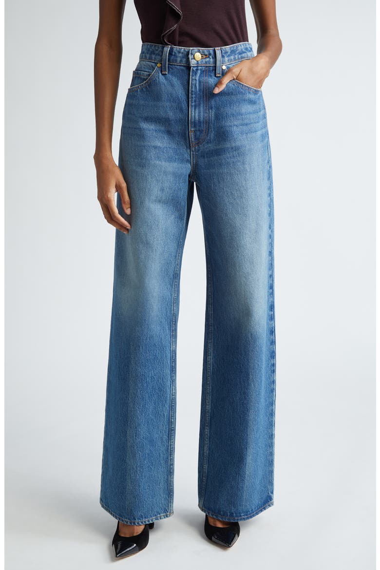 The Willow High Waist Wide Leg Jeans, Main, color, DANUBE MEDIUM INDIGO WASH