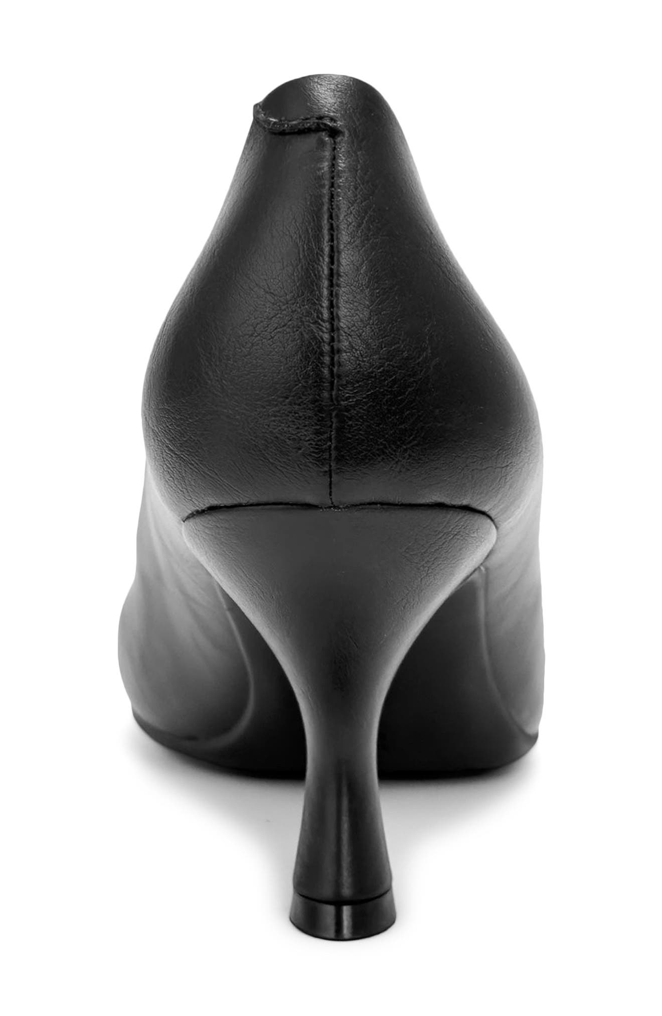 Olive FX Glazed Pump, Alternate, color, BLACK LEATHER
