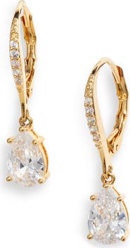 Nordstrom Pear Cubic Zirconia Drop Earrings