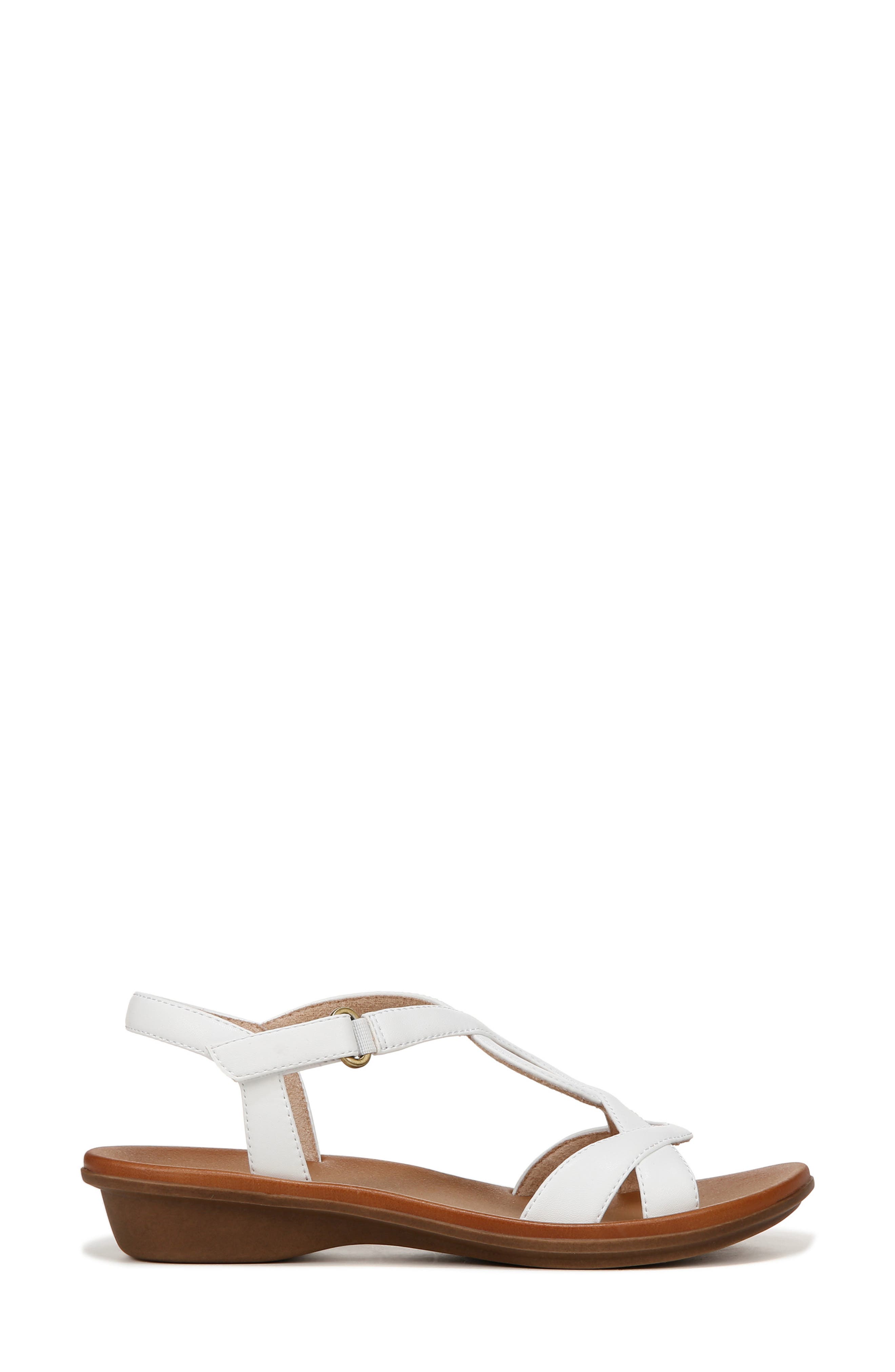 SOUL NATURALIZER Solo Ankle Strap Sandal - Wide Width Available, Alternate, color, Smooth White Faux Leather